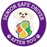 カーサイン 高齢者マーク SENIOR SAFE DRIVER マルペキ マグネット 強力 直径13cm 肉球 日本製 車 ステッカー