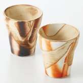火だすき　ペアフリーカップ 陶器 美濃焼 やきものの里から、暮らしを贈ります。　ギフト 食器 セット テーブルウェア