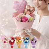 バルーンフラワー バルーンブーケ ソープフラワー スタンディング ブーケ 単品 そのまま飾れる 花束  スタンディングブーケ 誕生日 プレゼント 母親 女性 退職祝い おしゃれ かわいい ギフト シャボン フラワー 枯れない バラ カーネーション 造花 卒業式 記念日 お祝い≪ Balloon Bloom ≫【※名入れ不可】 翌営業日出荷