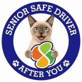 カーサイン 高齢者マーク SENIOR SAFE DRIVER トンキニーズ ステッカー シール 直径13cm 肉球 日本製 車