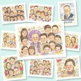 古希 似顔絵 プレゼント 手描き 名入れ 贈り物 ギフト 古希 誕生日 長寿 長寿祝い 70歳 大人数 お父さん お母さん 家族 両親 名入れ 修正無料 下書き確認 サプライズ 似てる かわいい 一生もの 70歳 思い出 長寿祝い ホワイトデー お祝い返し 百寿祝い 初任給 イラスト 感動 白寿祝い メモリアルギフト クリスマス お祝いの品 ブライダルギフト