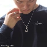 ハワイアンジュエリー ネックレス フィッシュフック モアナ ペアネックレス 2本セット 刻印 無料 誕生石入れ可 Ｓサイズ Mサイズ シルバー925 大人 友達 長さ選べる カップル 夫婦 プレゼント ハロウィン 【品番：CG-SP2631-SP2725P】