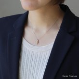  le lien pointe ゴールド シルバー ネックレス シンプル 可愛い 棒 バー プチ つけっぱなし お洒落 レディース 18金 K18 地金 ペンダント ジュエリー アクセサリー プレゼント ギフト 記念日