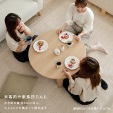テーブル 折れ脚 可愛い おしゃれ くすみカラー 折りたたみ 円形 コンパクト モノトーン 滑り止め付き 大人女子 ワンルーム 子供部屋 韓国インテリア