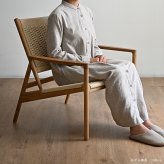チェア 椅子 ラウンジ 肘付き 1脚 単品 アーム 木製 チーク 無垢材 天然木 ペーパーコード おしゃれ ナチュラル 北欧 和風 インテリア 和モダン 完成品 リビング 家具 ジャパンディ 高級感 アジアン家具