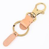 【名入れ無料】 イルビゾンテ IL BISONTE キーリング キーホルダー C0551 P 120 NATURAL ナチュラル ヌメ SKH016PG0020NA106 レザー 本革 送別会 誕生日 お中元 結婚祝い 結婚式 名入れ 息子 娘 キーホルダー 高級 父の日 母の日 ホワイトデー