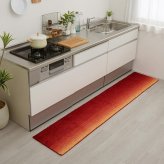ラグ カーペット キッチンマット 室内 おしゃれ 洗える グラデーション 滑り止め付き 洗える玄関マット 洗濯機で洗える マット 小さめ 小さい 滑らない 明るい オシャレ 小さいサイズ ふわふわ 防水 グリーン 緑 ブルー 青 グレー レッド 赤