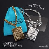 ステンレス ロケットネックレス HIPHOP ダブル喜平チェーンネックレス ロケットペンダント マリアネックレス 写真 記念 思い出 50cm 60cm 18KGP ゴールドネックレス シルバー 聖母 6面カット メンズ 男性 金属アレルギー対応