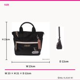 outdoor products ジョジョの奇妙な冒険 イギーモチーフ2WAYショルダー ショルダーバッグ 斜め掛け レディース メンズ ギフト プレゼント ブラック jo02 ODJO02