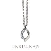 CERULEAN セルリアン ネックレス リーフモチーフ レディース ダイヤモンド 0.05ct 日本製 ダイヤ シンプル サージカルステンレス アレルギー対応 誕生日 彼女 妻 結婚記念日 ギフト クリスマスプレゼント ランキング お祝い