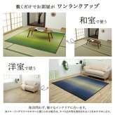 敷物 花ござ 国産 純国産 日本製 い草 掛川織 モダン 抗菌防臭 自然素材 江戸間3畳 約174×261cm
