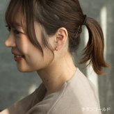 ピアス チタン フープ ハーフ 小さめ 純チタン 幅2mm×直径10mm 全8色 アレルギー対応 医療用 日本製 おすすめ メンズ レディース 片耳 1個 かわいい カラフル