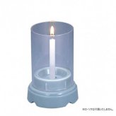 ローソク立 そよ風 ミニ 陶器台 ナカムラ商事 お墓参り 墓前 風よけ 風防 防風 蝋燭立て 墓石用 仏具 お盆 お彼岸 法事 割れにくい 日本製