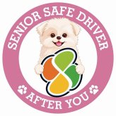 カーサイン 高齢者マーク SENIOR SAFE DRIVER シーポメ ステッカー シール 直径13cm 肉球 日本製 車