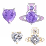 ヴィヴィアンウエストウッド ピアス レディース 女性用 オーブ ハート アクセサリー 両耳用 Vivienne Westwood ミリーピアス 62010383 選べる2色 【2026年春夏新作】 【ラッピング無料 誕生日 お祝い プレゼント ギフト 贈り物】