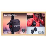 LG XBOOMGo スピーカー XG2T   ワイヤレスポータブルスピーカー   2個パック   万能ストラップで結べる   低音強化   迫力のある音   アウトドアを盛り上げる、ポータブルスピーカー