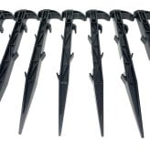 プラ杭 27cm 900本セット プラスチック杭 ネット テント 土留め ロープ固定 シート押さえ 留め具 固定具  畑 農業 家庭菜園 資材 農作業 園芸 ビニールハウス トンネルハウス 畦板波 被覆材