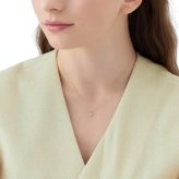 【無料ラッピング】  ヨンドシー 4℃ EAU DOUCE４℃ K10イエローゴールド ネックレス ホワイトトパーズ ブランド 正規品 新品 ギフト プレゼント 人気 おすすめ 誕生日 記念日 クリスマス 送料無料