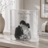 結婚記念 ガラスブロック モノクロ写真 結婚式 誕生日 オーダーメイド 写真立て オリジナル ギフト 結婚祝いギフト 花嫁 クリスタル ウェルカムスペース フォトフレーム 入籍祝い 会場装飾 記念日 おしゃれ 贈り物 感謝 プレゼント 名入れ 二次会 記念品 門出 新郎新婦 ゲスト フォトキューブ 結婚祝い 披露宴会場 サプライズ 演出 結婚式当日 飾り付け 写真入り 写真 高級 入籍【c01】