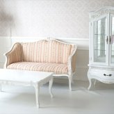 ソファ 座椅子 姫系 家具 二人用 かわいい ロココ 猫脚 アンティーク風 エステサロン シェル 型 ゴージャス アンティーク調 ゴシック ー 2人掛け シャビーシック エレガント フレンチ ヨーロピアン 猫足 貝殻 マーメイド