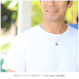 ゴールド ネックレス ハワイアンジュエリー ネックレス イニシャル イエローゴールド ネックレス 刻印 無料 誕生石入れ可 ラウンド型 イニシャル コイン メダル 14k k14カットあずき太0.9mm ギフトラッピング可能 プレゼント ハロウィン 【品番：CG-GP112-CH1020】