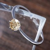 K18WG ダイヤモンド リング 0.25ct 指輪 19号 レディース ライトブラウン ダイヤ ホワイトゴールド 18金 ジュエリー アクセサリー プレゼント ギフト