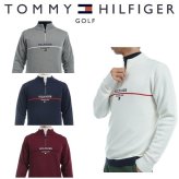 トミーヒルフィガー ゴルフ メンズ フロントロゴ ハーフジップ モックネックセーター TOMMY HILFIGER GOLF THMA472 秋冬モデル お誕生日祝い お祝い 記念品 お父さん 父の日 彼氏 男性 30代 40代 50代 60代  還暦祝い 敬老の日 人気プレゼント プレゼント