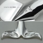 ハワイアンジュエリー ホエールテール ペアペンダントトップ 2個セット 刻印 無料 誕生石入れ可 Mサイズ シルバー925 ネックレス チェーン別売 ペンダントヘッド カップル 夫婦 プレゼント ハロウィン 【品番：SP30511P】