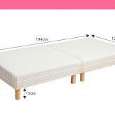 ベッド 寝具 脚付きマットレス セミダブル ウレタン 分割 抗菌 防臭 防ダニ加工済 幅120cm 本体厚み約１６cm 1年保証 マットレス付き マットレス 足元 収納 送料無料 一人暮らし