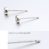 プラチナ レディース ピアス 白金 片耳のみの購入可 ダイヤ 0.2ct 一粒 Pt900 シンプル 大人 女性 上品 清楚 スタッドピアス RME-P12376A ギフト
