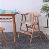 ベビーチェア 完成品 天然木 ライトブラウン・ホワイトウォッシュ W49×D44×H72cm座面高42/45/48cm 子供椅子 キッズチェア 木製 ライトブラウン ホワイトウォッシュ おしゃれ
