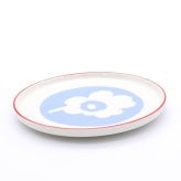 マリメッコ ウニッコ プレート 20cm ホワイト/ライトブルー/オレンジレッド marimekko UNIKKO 皿 食器 ギフト 耐熱 電子レンジ対応 結婚祝い プレゼント 贈り物