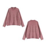 ニット レディース 通販 ニットトップス セーター プルオーバー 長袖 チュニック ロング丈 レディースニット あったかい 暖かい ナチュラル シンプル きれいめ ゆったり お出かけ デイリー 通勤 通学 おしゃれ かわいい 秋 冬