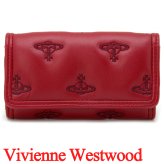 ヴィヴィアンウエストウッド キーケース キーホルダー レディース メンズ 男女兼用 キーリング Vivienne Westwood ヴィヴィアン マルチオーブ型押し レッド VW4297 (5115003RW-S002K-H201) 【2026年秋冬モデル】 【ラッピング無料 誕生日 お祝い プレゼント ギフト 贈り物】