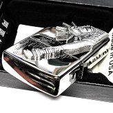 ZIPPO ライター 自由の女神 シルバー ジッポ 両面加工 ニューヨーク アメリカ 彫刻 ニッケル燻し 重厚立体メタル 銀 かっこいい Statue of Liberty おしゃれ レディース メンズ ギフト プレゼント