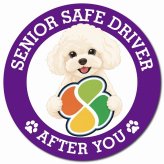 カーサイン 高齢者マーク SENIOR SAFE DRIVER マルプー マグネット 強力 直径13cm 肉球 日本製 車 ステッカー