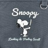 スヌーピー スクエアトートバッグ (ブラック)  ルートート ROOTOTE SNOOPY