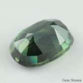 大粒 グリーンサファイア 3.790ct ルース 宝石 裸石 サファイア 緑 ダーク グリーン ジュエリー オリジナル 制作 コレクション 誕生石 9月 記念 お守り 誕生日