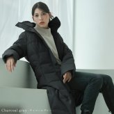 ダウンコート レディース ロング ダウン90% フード付き Filomo 100cm ダウン コート 超ロング丈 ロングコート ロング丈コート ブラック 冬 アウター ギフト プレゼント 5F (2499r)