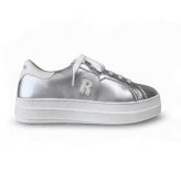 ルコライン スニーカー ルコライン 靴 RUCO LINE RUCO-018SI CALF PU LUX 光沢 シルバー 合皮 無地 ローカット ファスナー無し ルコライン レディース シューズ RUCO LINE ルコラインスニーカー フラットソール 新作 取扱店 京都 母の日