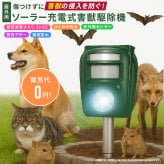 害獣対策 ソーラー充電式害獣駆除機 ファミラ 超音波 赤外線センサー ストロボ アラーム 13.5～45.5kHz 感知範囲最大8～9m 簡易防水 猫よけ 鳥よけ タヌキ ハクビシン 動物よけ 畑 庭 家庭菜園 駐車場 ガレージ 屋外