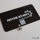 シルバー925 スターピアス 星ピアス シルバーピアス スタッドピアス ギザギザ アンティーク コインエッジ 大人 ワンポイント 燻し 立体的 ブラックライン 片耳1点 レディース 女性 金属アレルギー対応 イヤリング