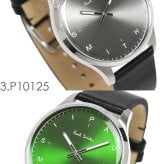 ポールスミス Paul Smith 腕時計 メンズ 革ベルト 41mm レザー クラシック ブランド 人気 ウォッチ ギフト プレゼント テンポ TEMPO グリーン グレー シルバー ブラック
