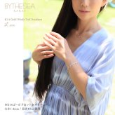 ゴールド ネックレス ハワイアンジュエリー ネックレス ホエールテール ピンクゴールド ネックレス Lサイズ 刻印 無料 誕生石入れ可 14K K14ピンクゴールド 14k k14カットあずきチェーン太1.4mm ギフトラッピング可能 ハロウィン 【品番：CG-GP115R-CH1020】