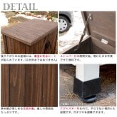 屋外木製収納庫 オールドカントリー調ストッカー740 ダークブラウン 天然木 木製 収納 物置 倉庫 物入れ ウッド ランドリー ガーデニング雑貨 ポリタンク 扉付 おしゃれ 北欧 ナチュラル 掃除道具 庭 ベランダ 屋外 木製物置 屋外物置 収納家具 新生活
