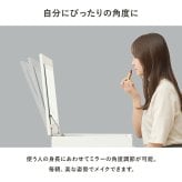 ドレッサー 幅50cm LEDライト付き 女優ミラー 化粧台 鏡台 スツール付き コンセント付き 兼用 収納付き コンパクト 省スペース メイク台 コスメ収納 引き出し収納 一面鏡 テーブル ドレッサーテーブル おしゃれ 北欧 ホワイト デスク兼用