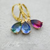 ピアス 金属アレルギー サージカルステンレス フープ 落ちない 引っかからない 外れにくい フック グラデーション しずく 雫 ドロップ ひと粒
