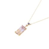 【無料ラッピング】  ヨンドシー 4℃ 2月誕生石 K10イエローゴールド ネックレス バイカラークォーツ アメシスト ブランド 正規品 新品 ギフト プレゼント 人気 おすすめ 誕生日 記念日 クリスマス 送料無料