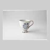 透し花マグ（青） 陶器 瀬戸焼 やきものの里から、暮らしを贈ります。　ギフト 食器 セット テーブルウェア