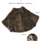ロシアンセーブル ケープ 編み込みデザイン ポンチョ ボレロ セーブル ボンボン レディース 毛皮 ファー ブラウン ストール 秋 冬 母 女性 ギフト プレゼント 7F (01000123r)